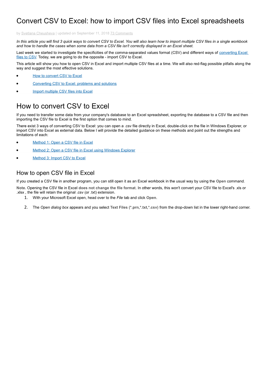 Convert CSV to Excel: How to Import CSV Files Into Excel Spreadsheets