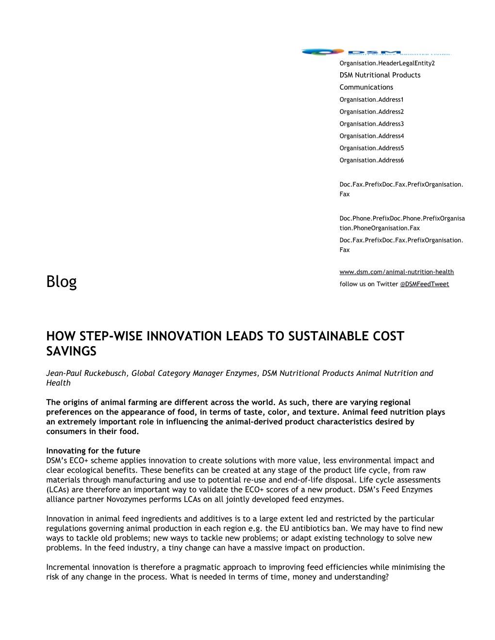 How Step-Wise Innovation Leads to Sustainable Cost Savings