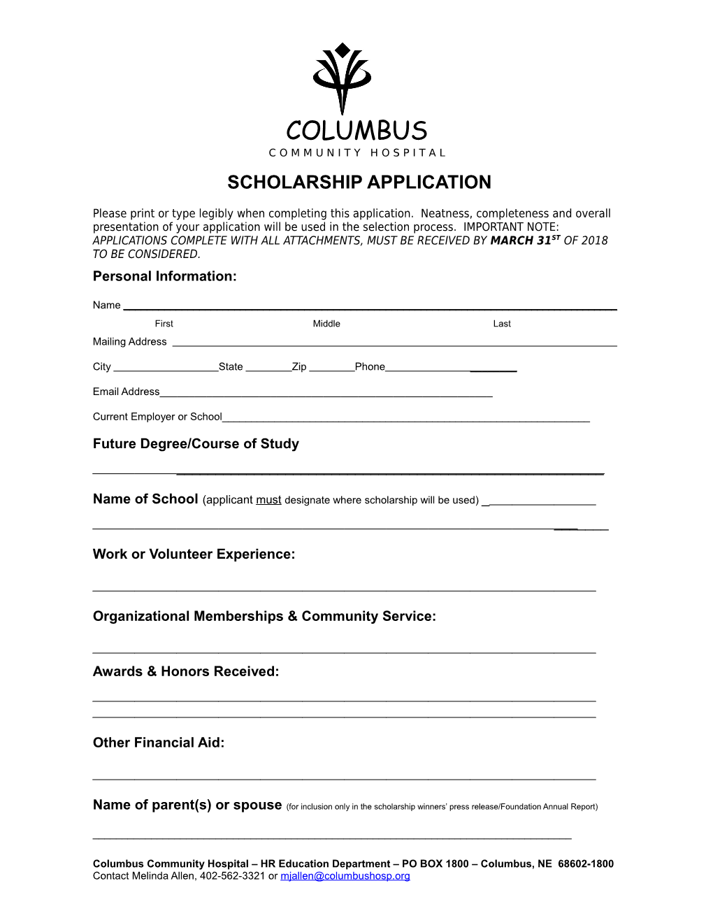 Please Print Legibly When Completing This Application You May Also Reproduce This Form