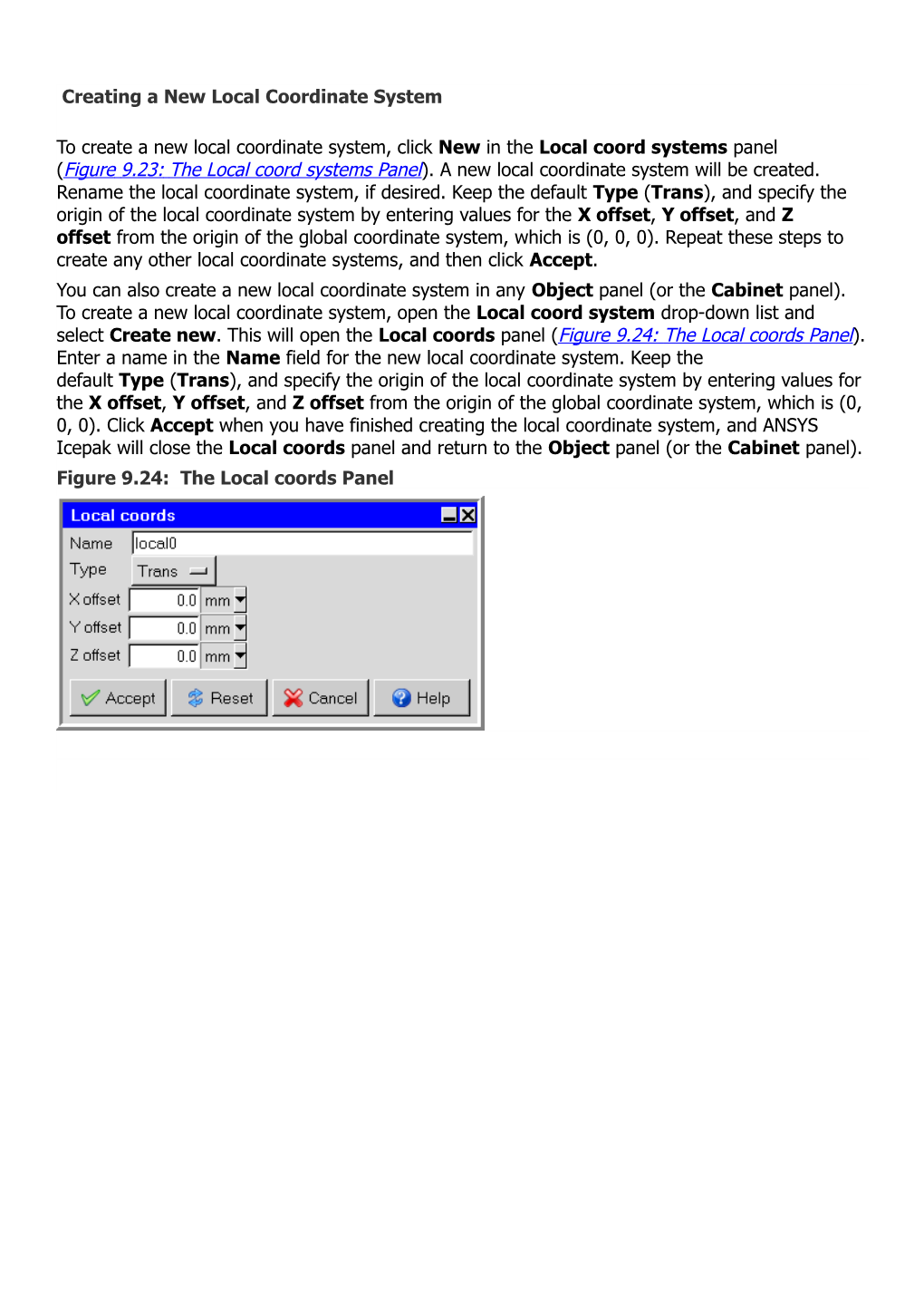 Creating a New Local Coordinate System