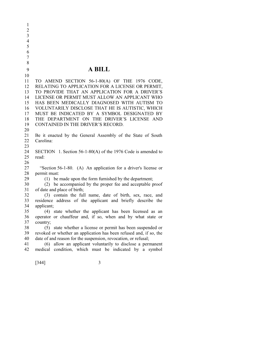 2017-2018 Bill 344 Text of Previous Version (Mar. 2, 2017) - South Carolina Legislature Online