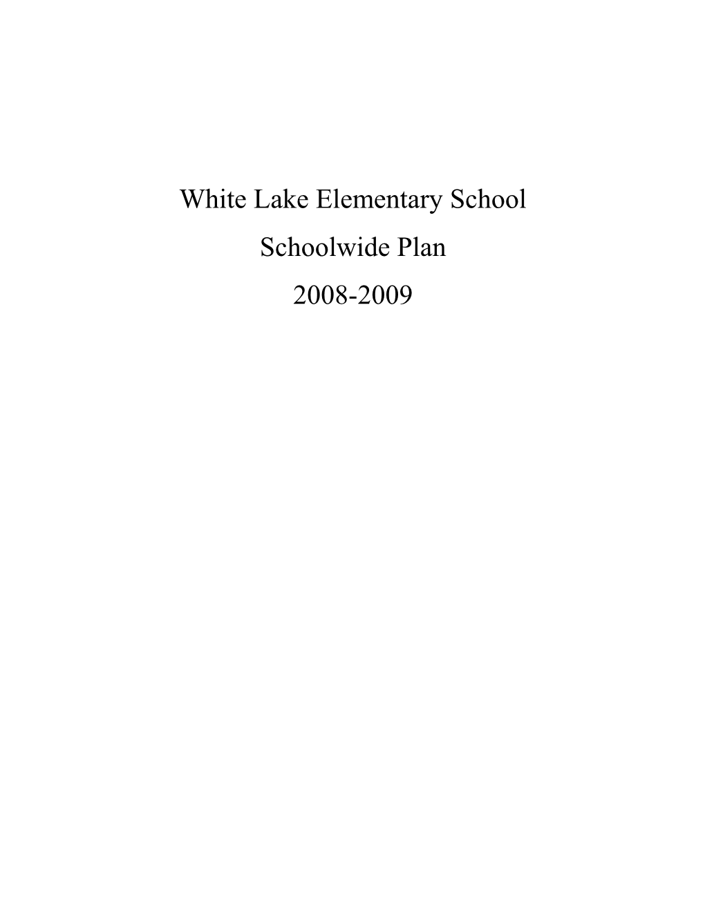 White Lake Elementary School