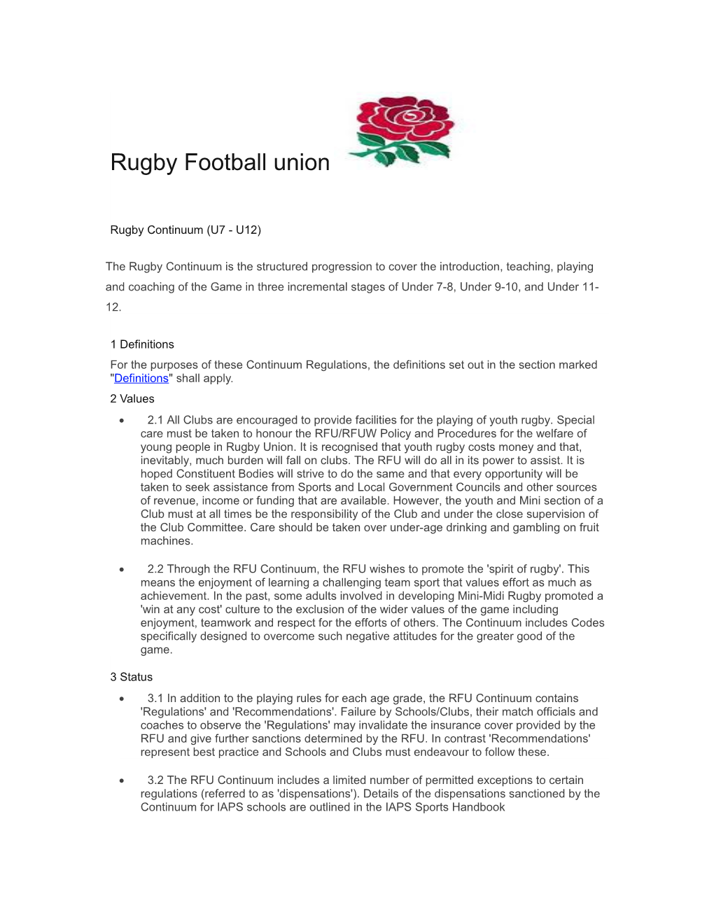 Rugby Football Union