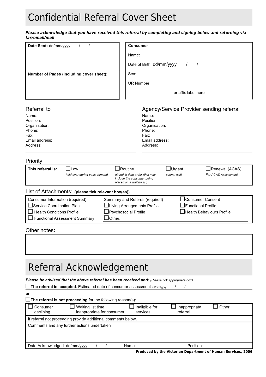 Confidential Referral Cover Sheet