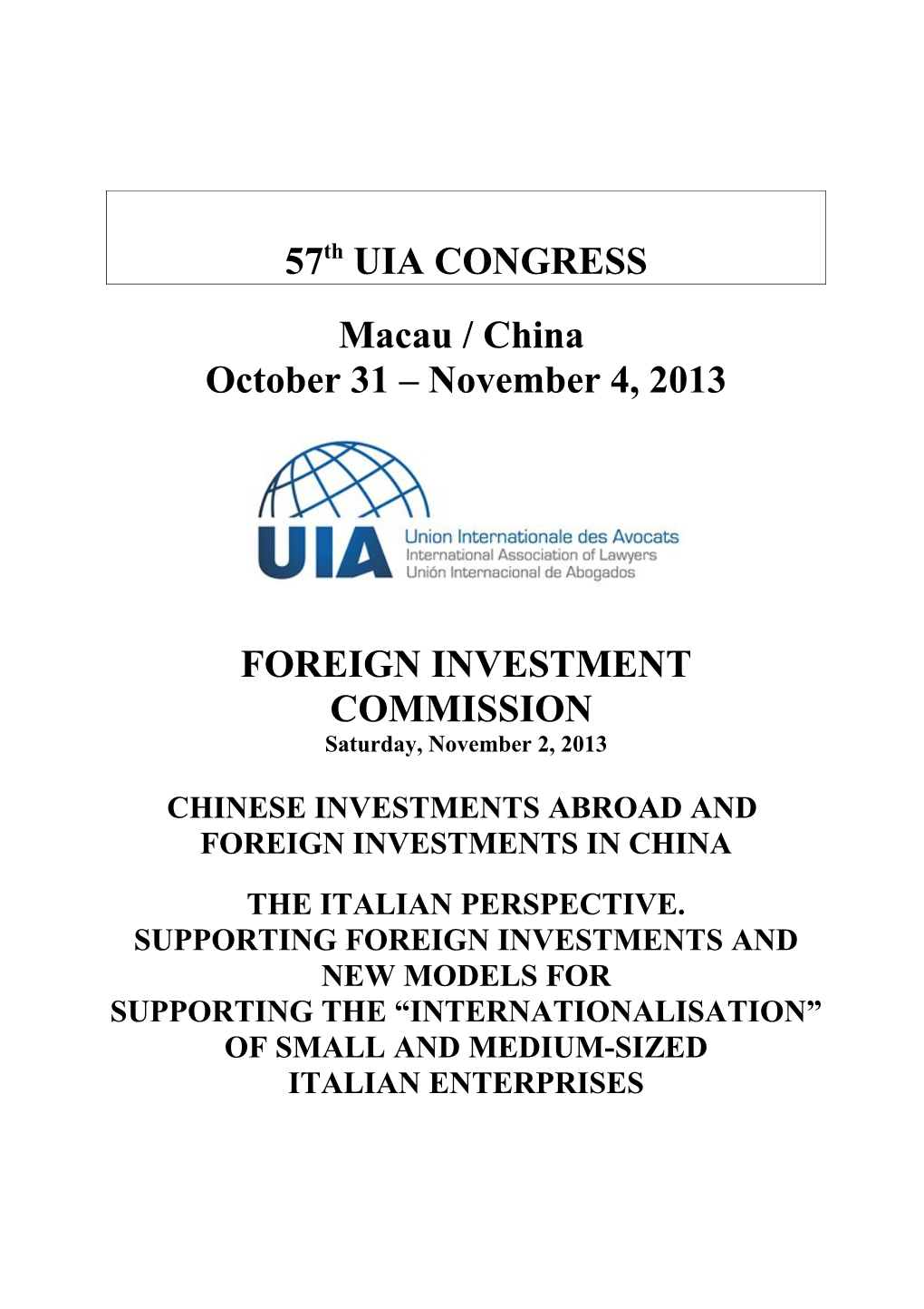Chinese Investments Abroad And