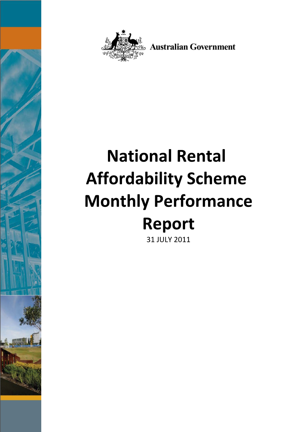 National Rental Affordability Scheme Performance Report July 2011