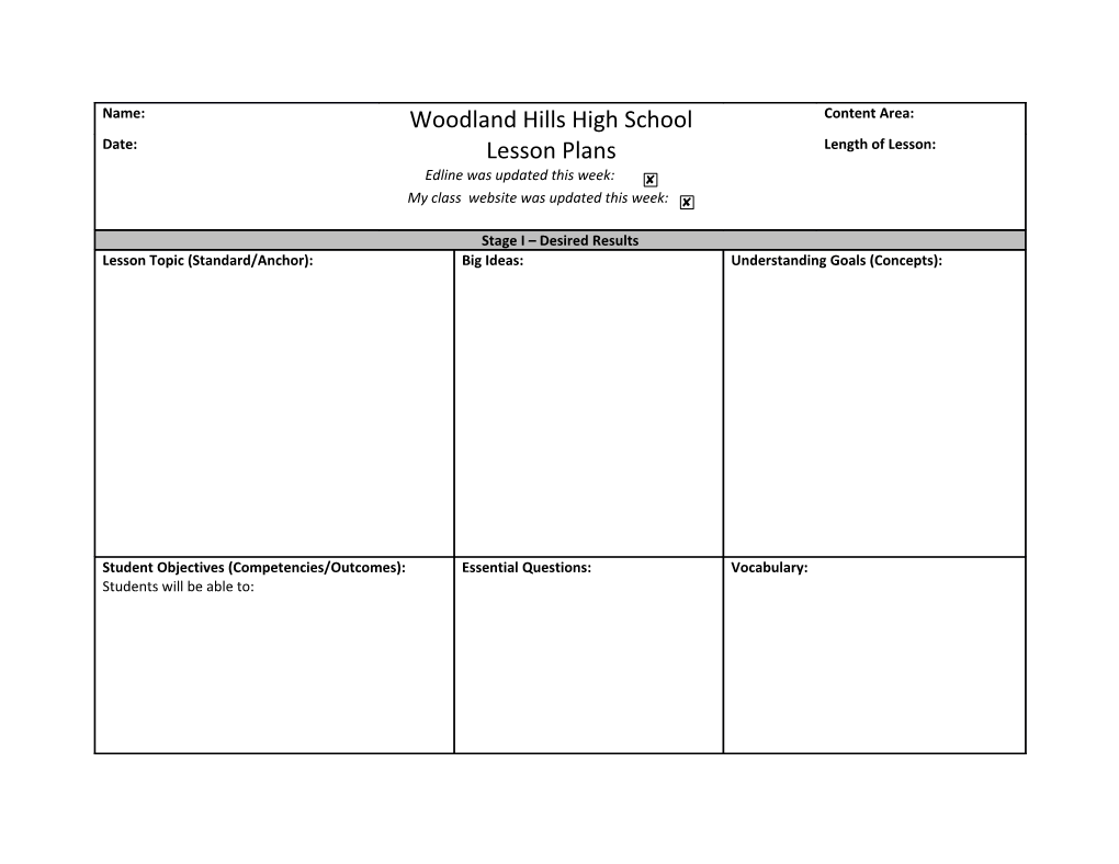 Bell Ringer: Copy the Exam Breakdown Into Your Notebook