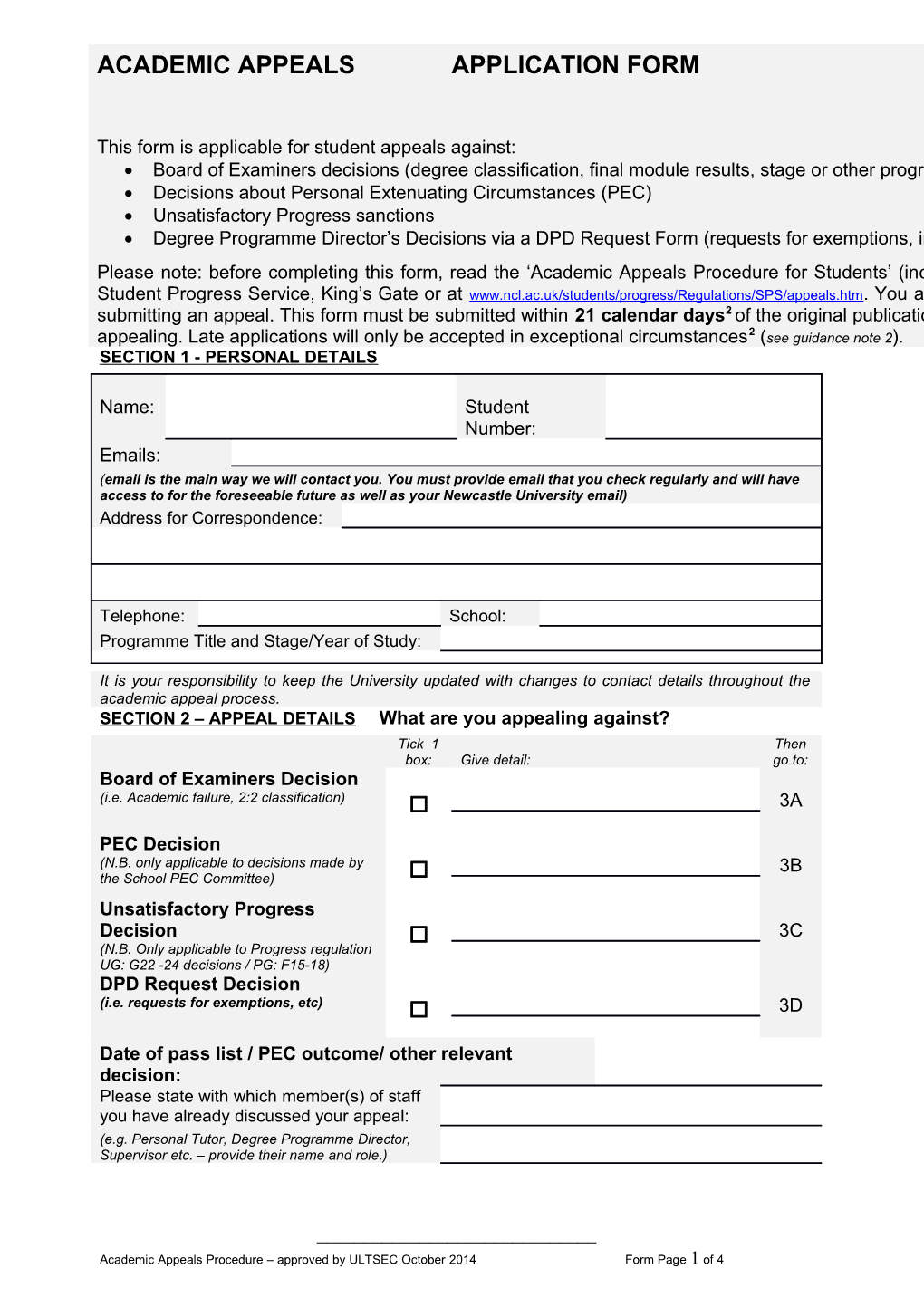 SECTION 2 APPEAL Detailswhat Are You Appealing Against?