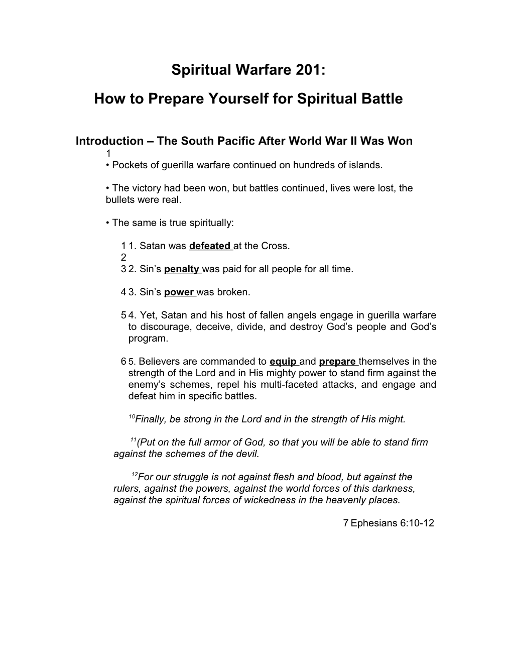 How to Prepare Yourself for Spiritual Battle