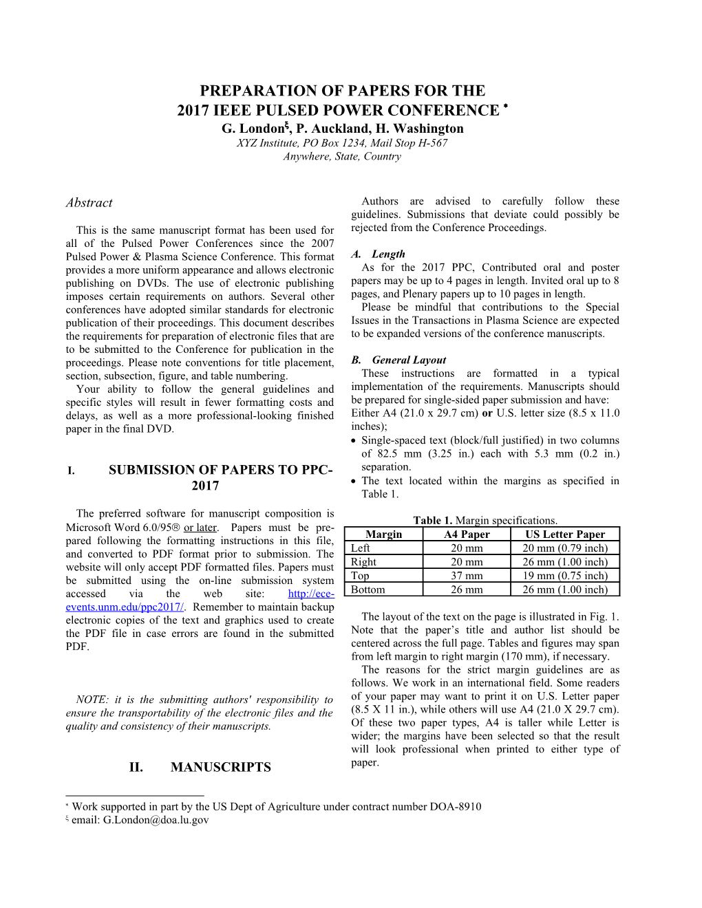 Preparation of Papers for the 2003 Ieee International Conference On