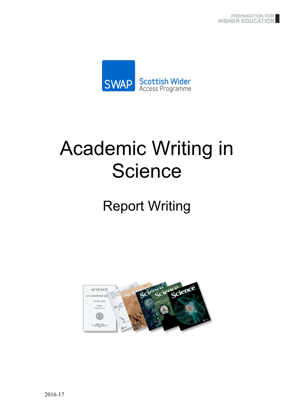 Academic Writing in Science