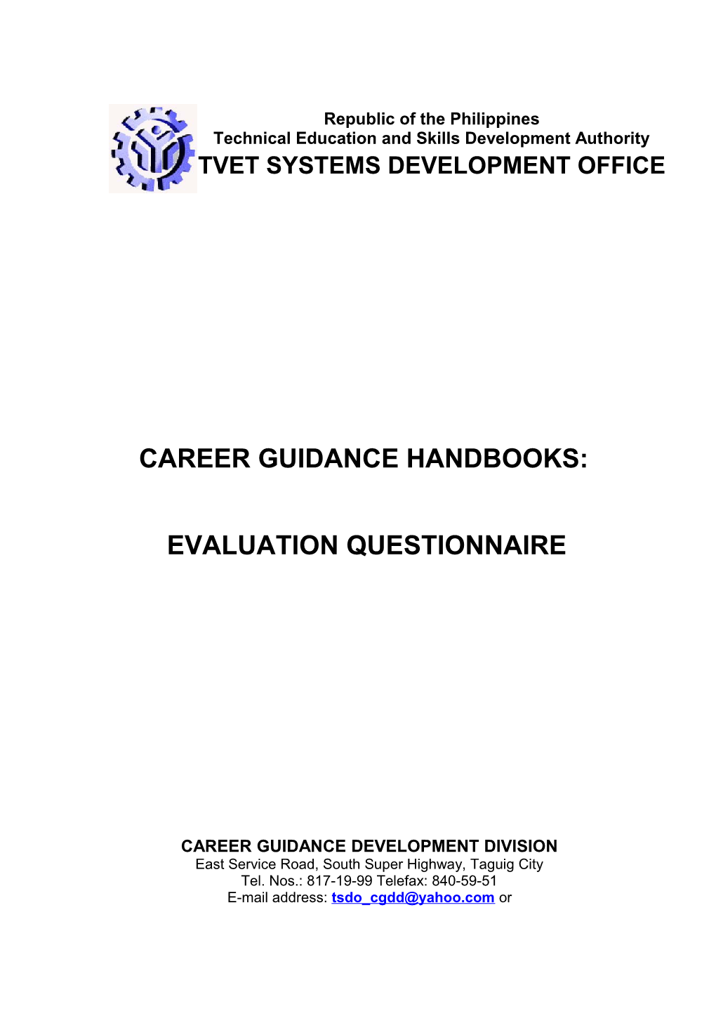 Career Guidance Handbook Evaluation