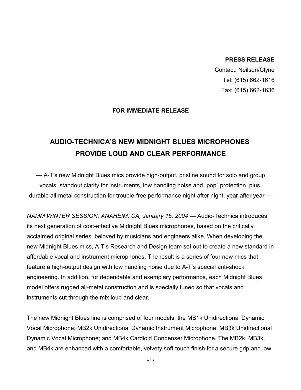 Audio-Technica S New Midnight Blues Microphones