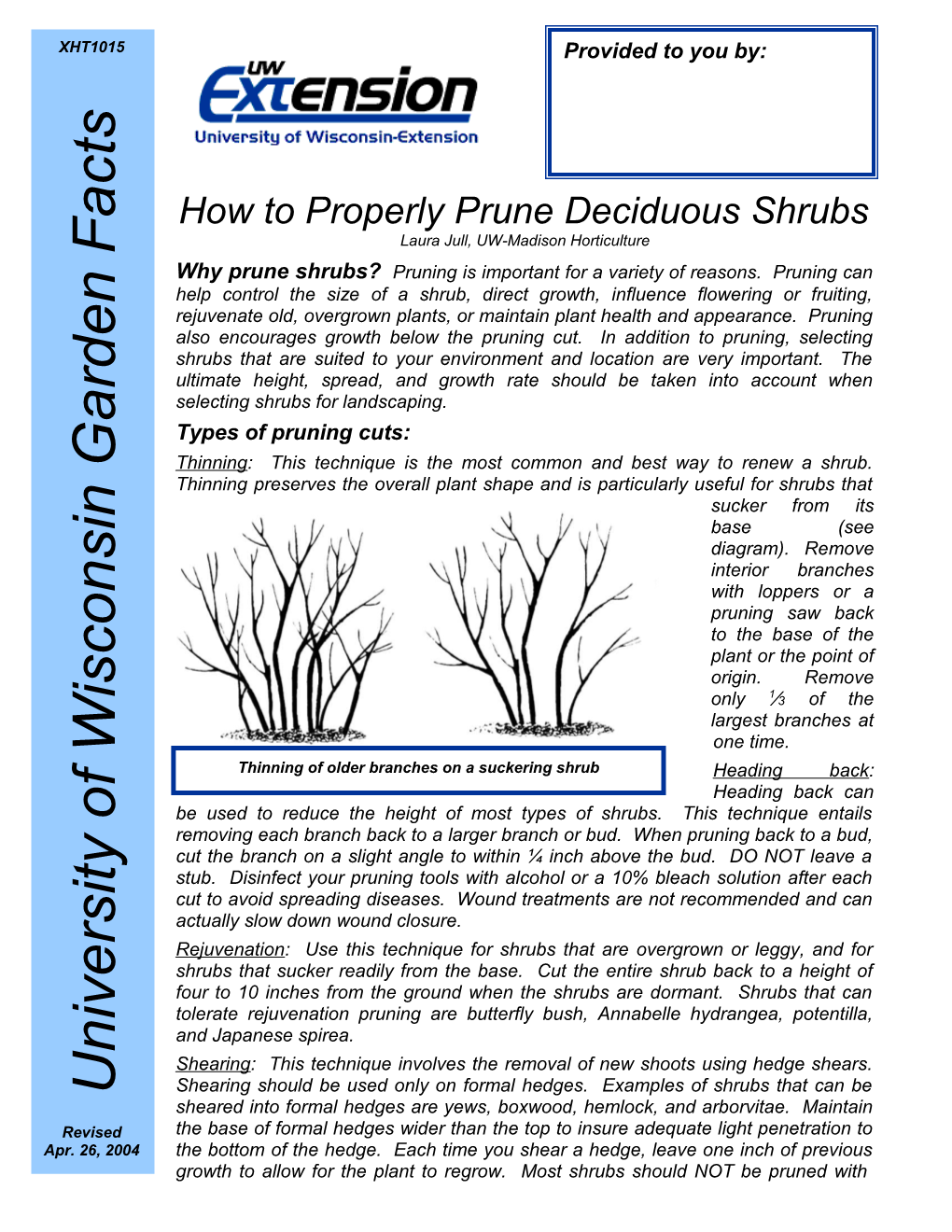 How to Properly Prune Deciduous Shrubs