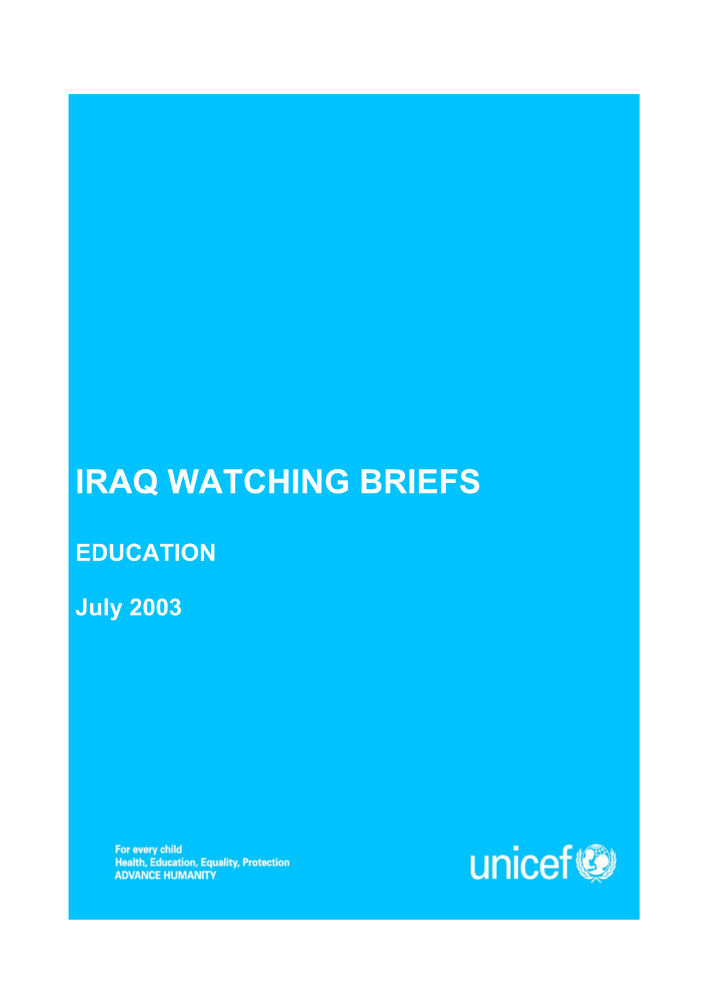 Iraq Watching Briefs