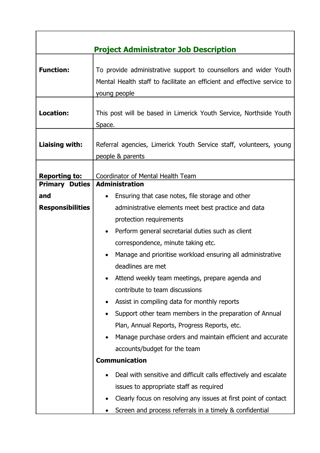 Perform General Secretarial Duties Such As Client Correspondence, Minute Taking Etc