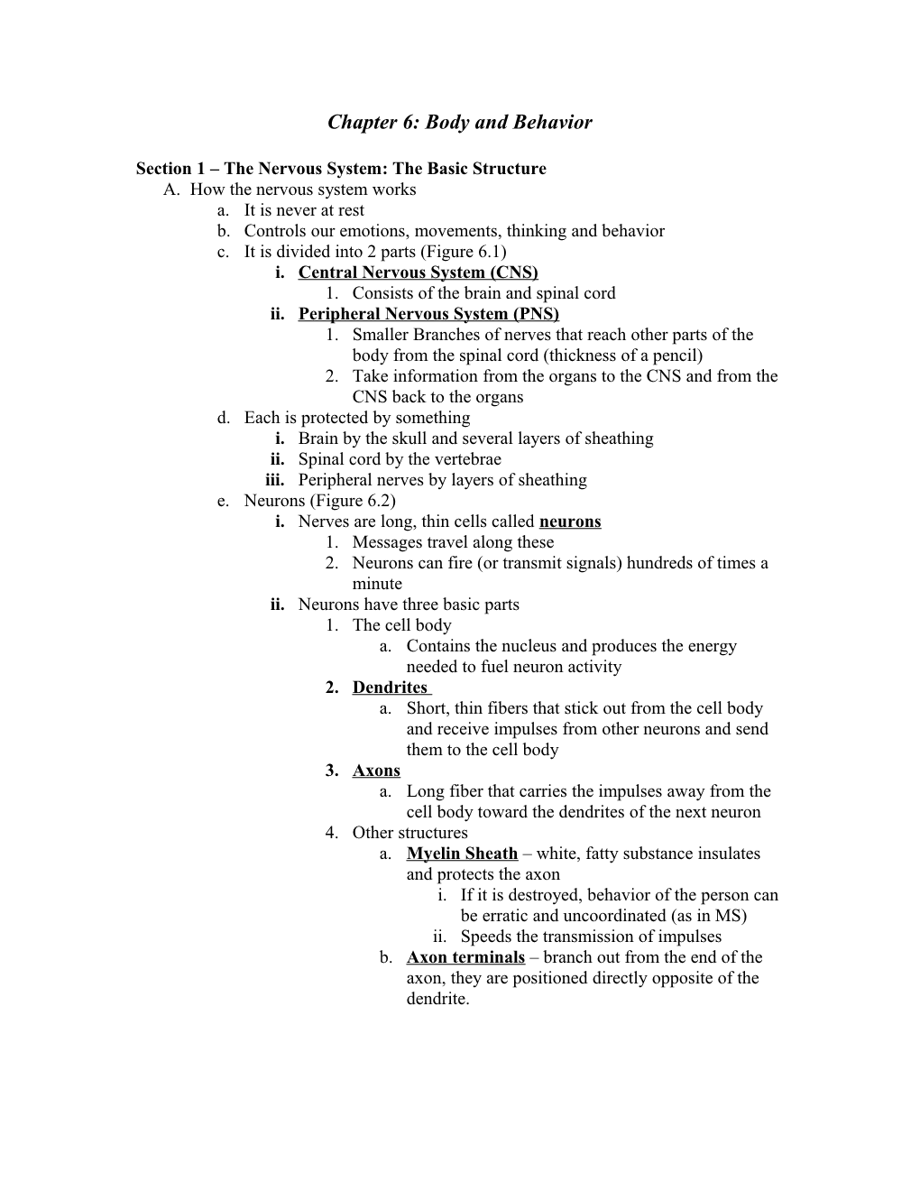 Chapter 6 Notes and Chapter 7 Notes