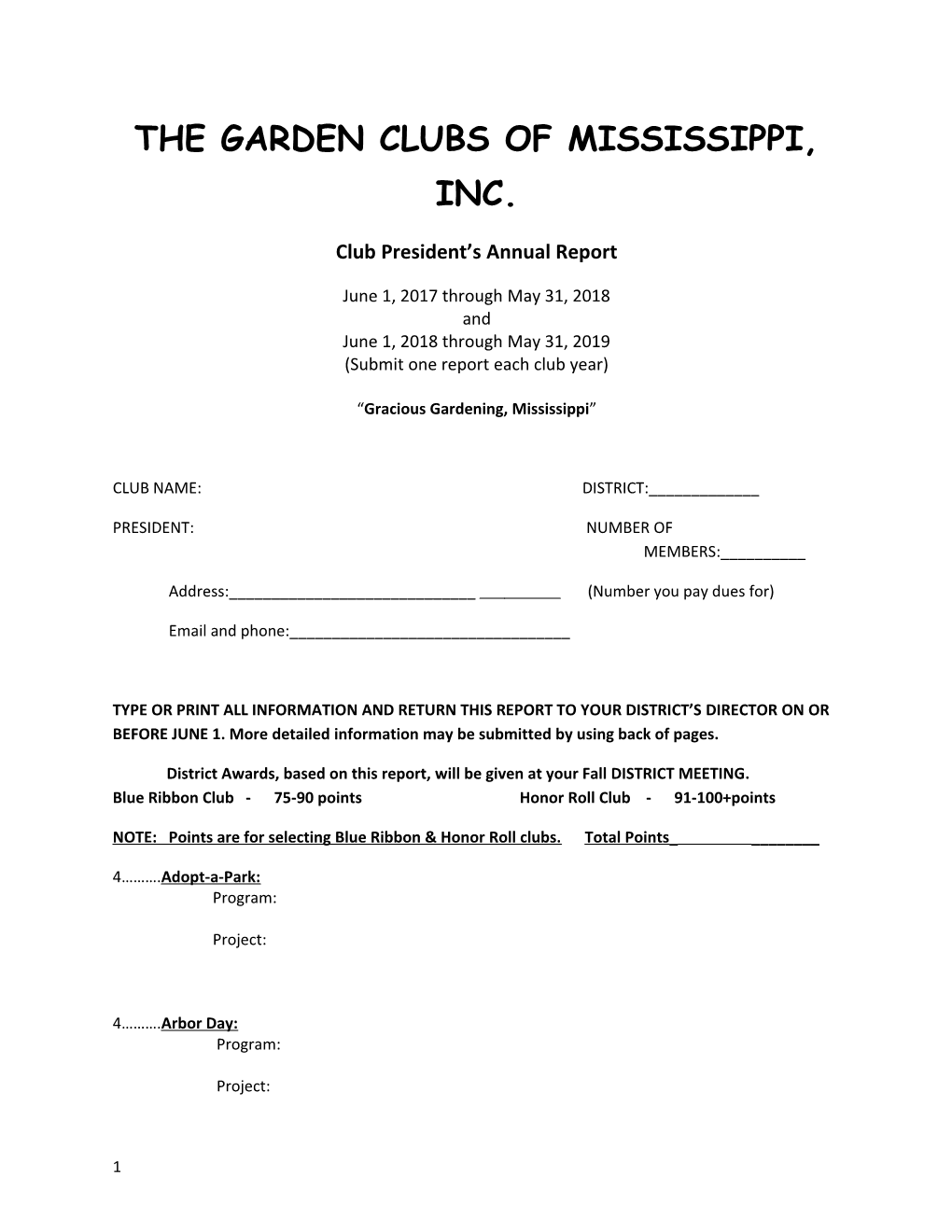The Garden Clubs of Mississippi, Inc