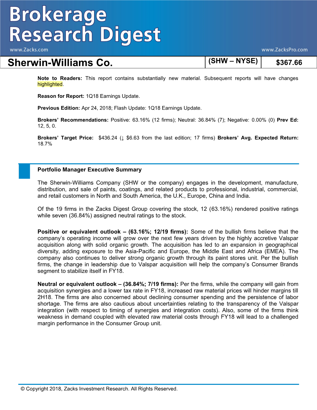 Sherwin-Williams Co