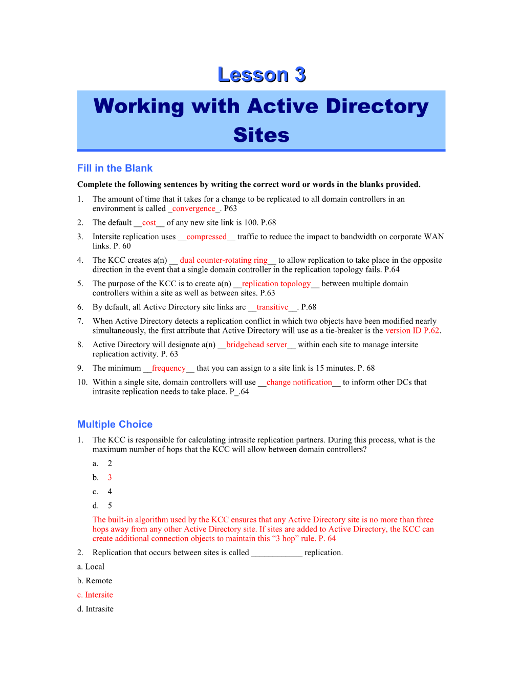 Working with Active Directory Sites