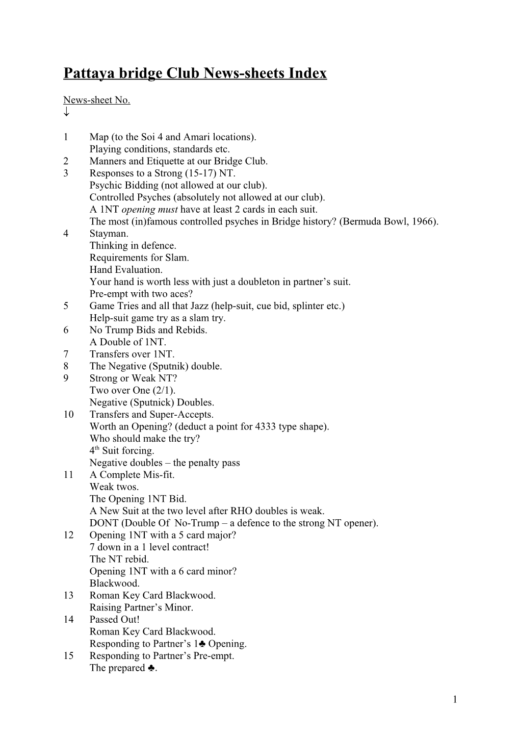 News-Sheet Index