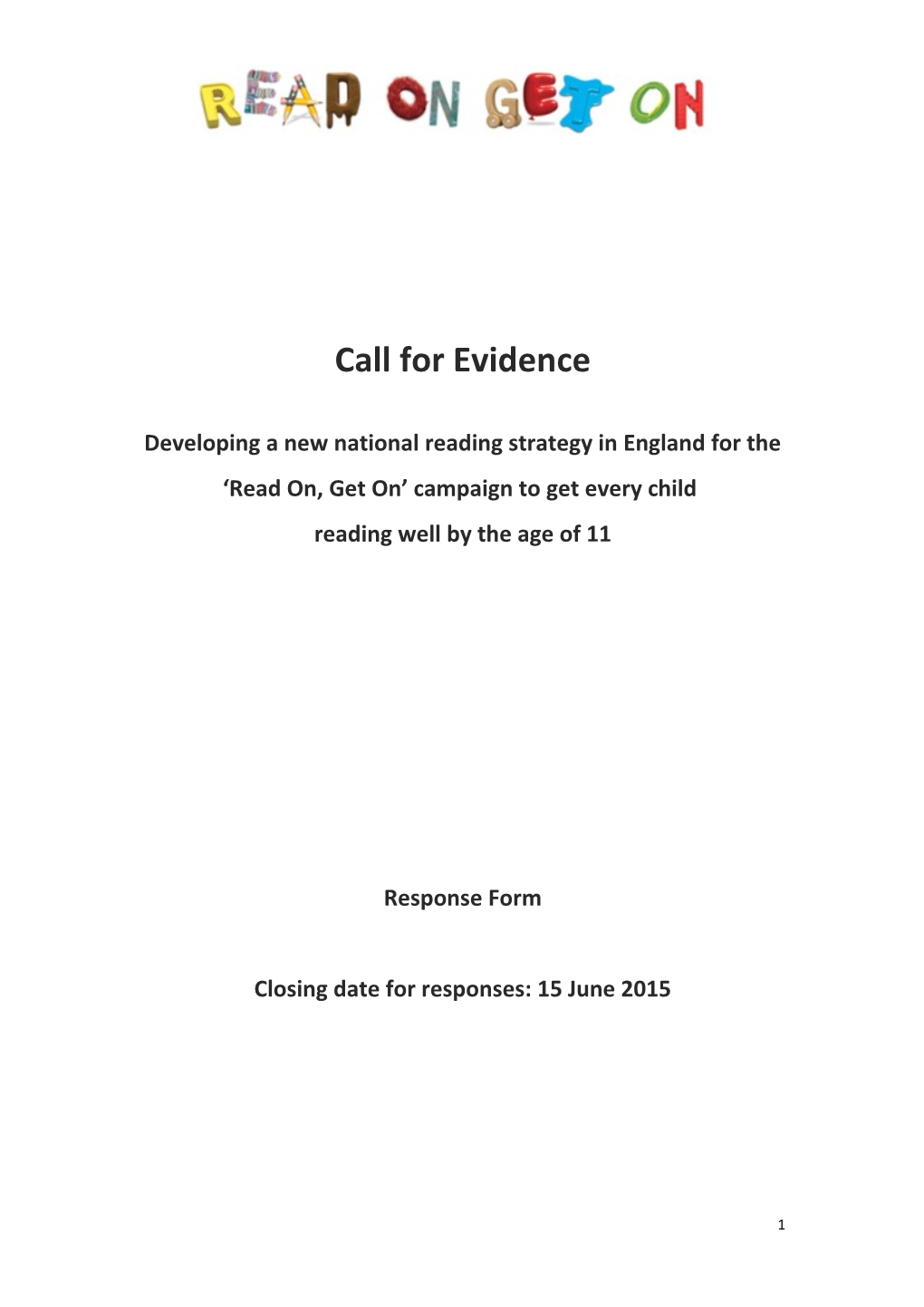 Call for Evidence