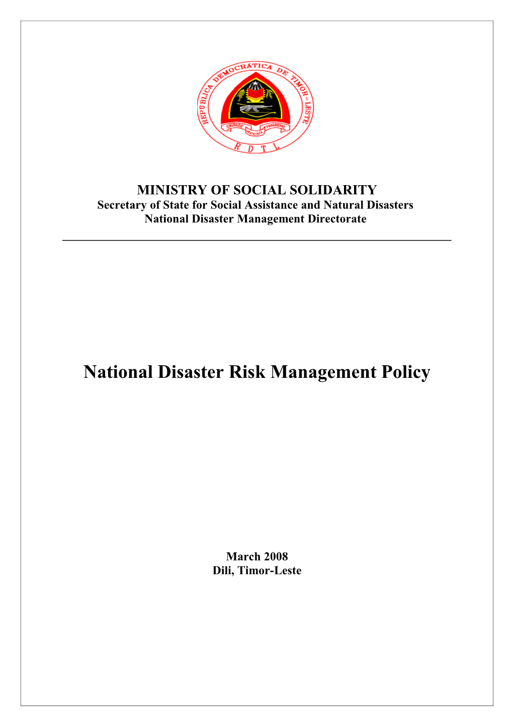 Managing the Psychosocial Consequences of Disasters