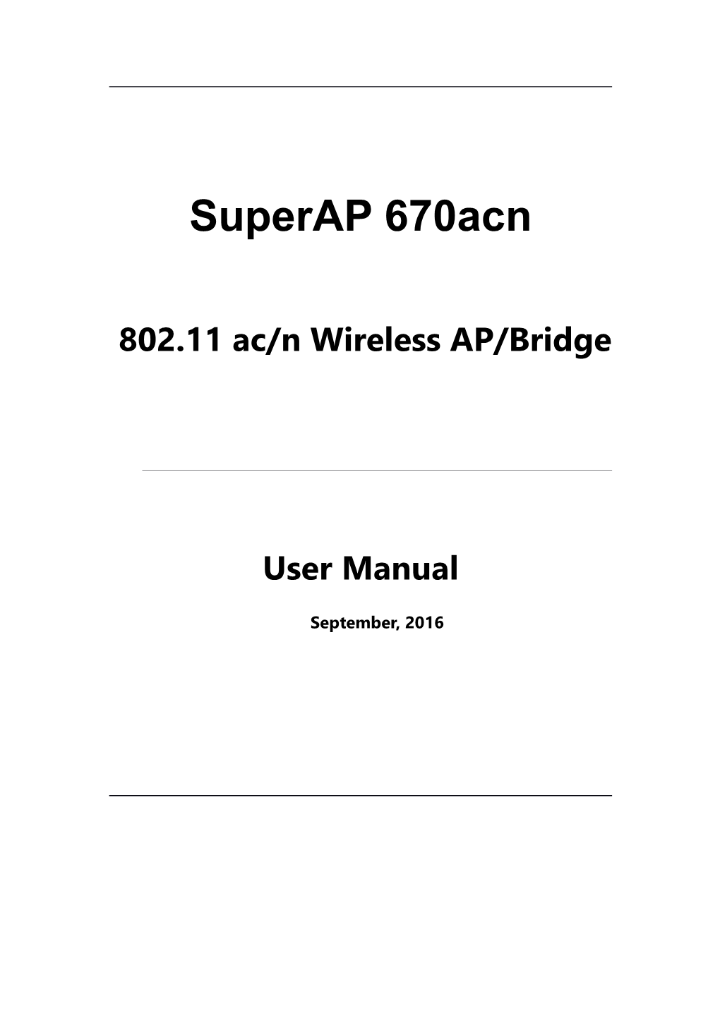 802.11 Ac/N Wireless AP/Bridge