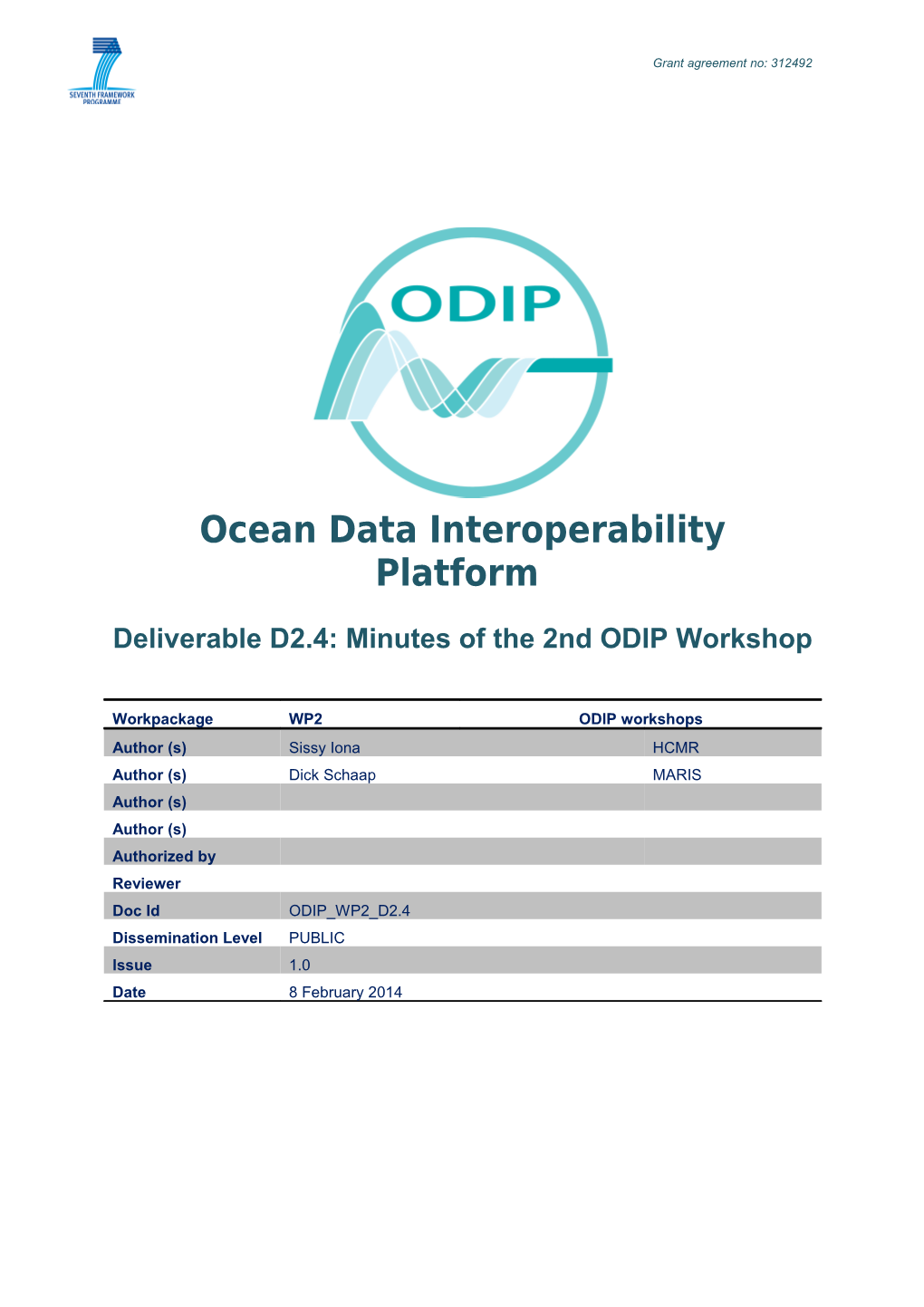 Ocean Data Interoperability Platform