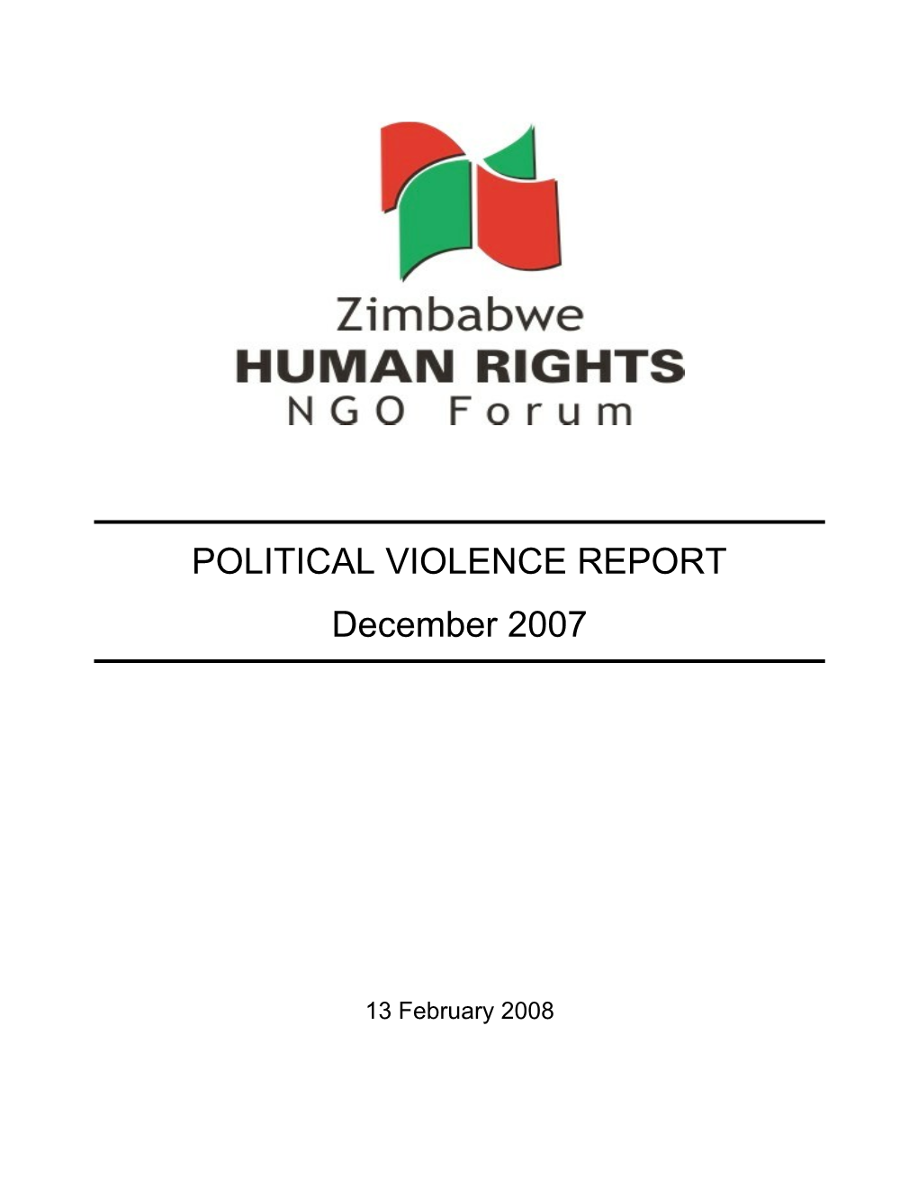 Zimbabwe Human Rights NGO Forumpolitical Violence Report: June 2003