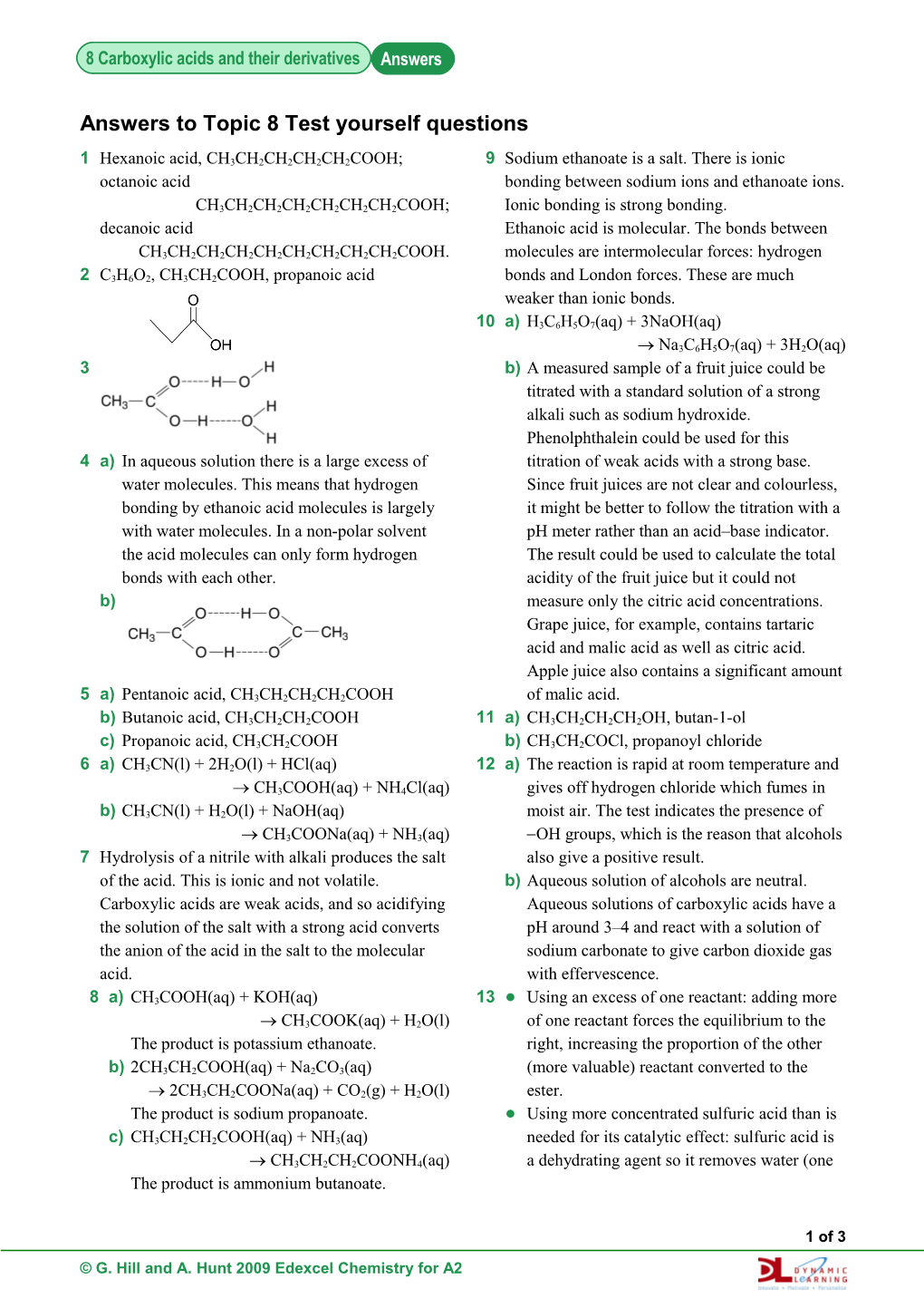 Edexcel Chemistry for A2