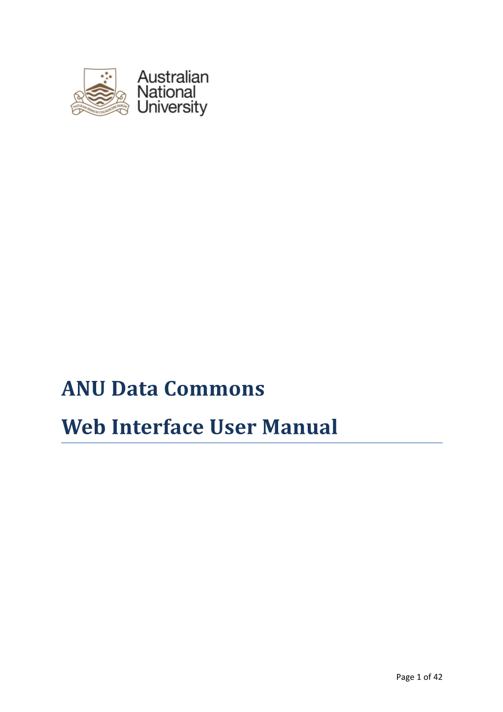 Web Interface User Manual