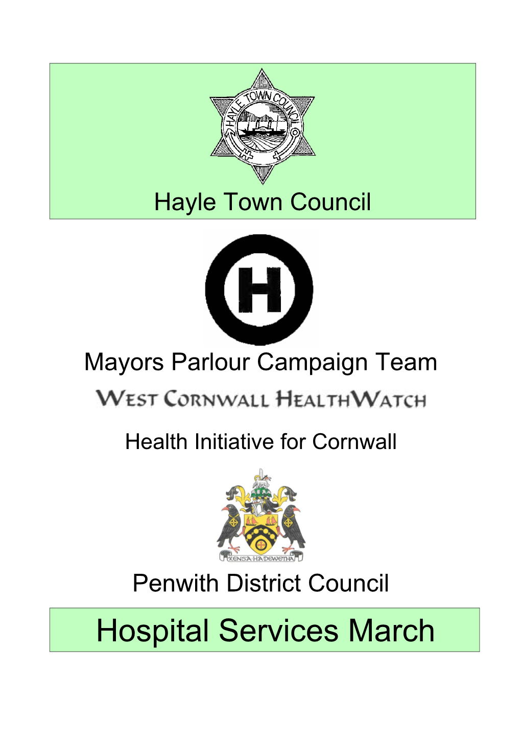 Mayors Parlour Campaign Team