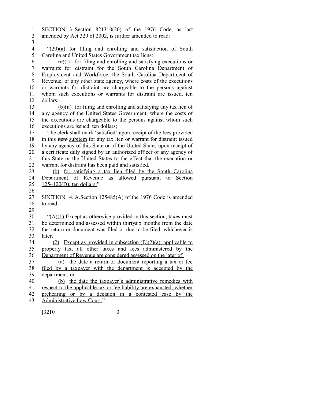 2015-2016 Bill 3210 Text of Previous Version (Dec. 18, 2014) - South Carolina Legislature Online