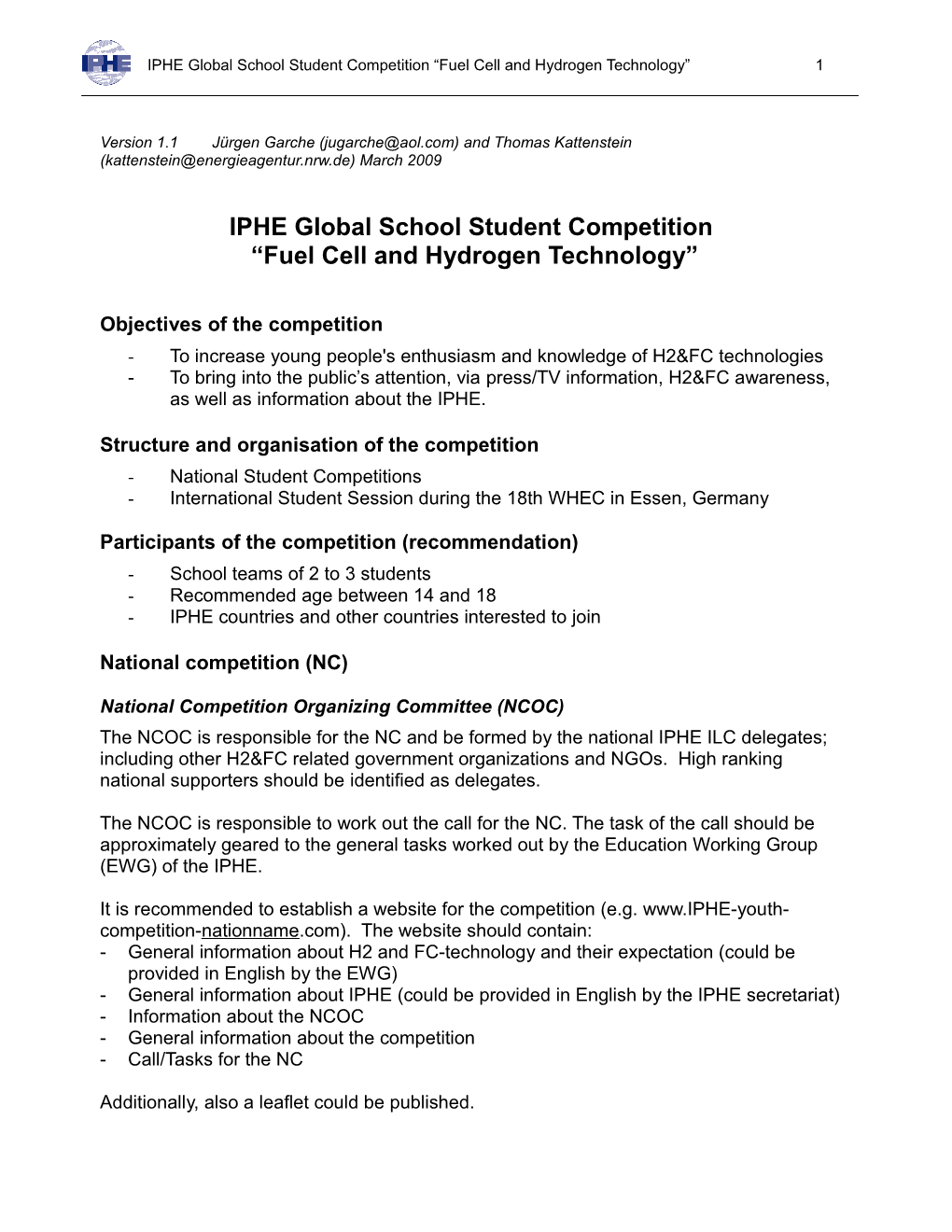 IPHE Global School Student Competition