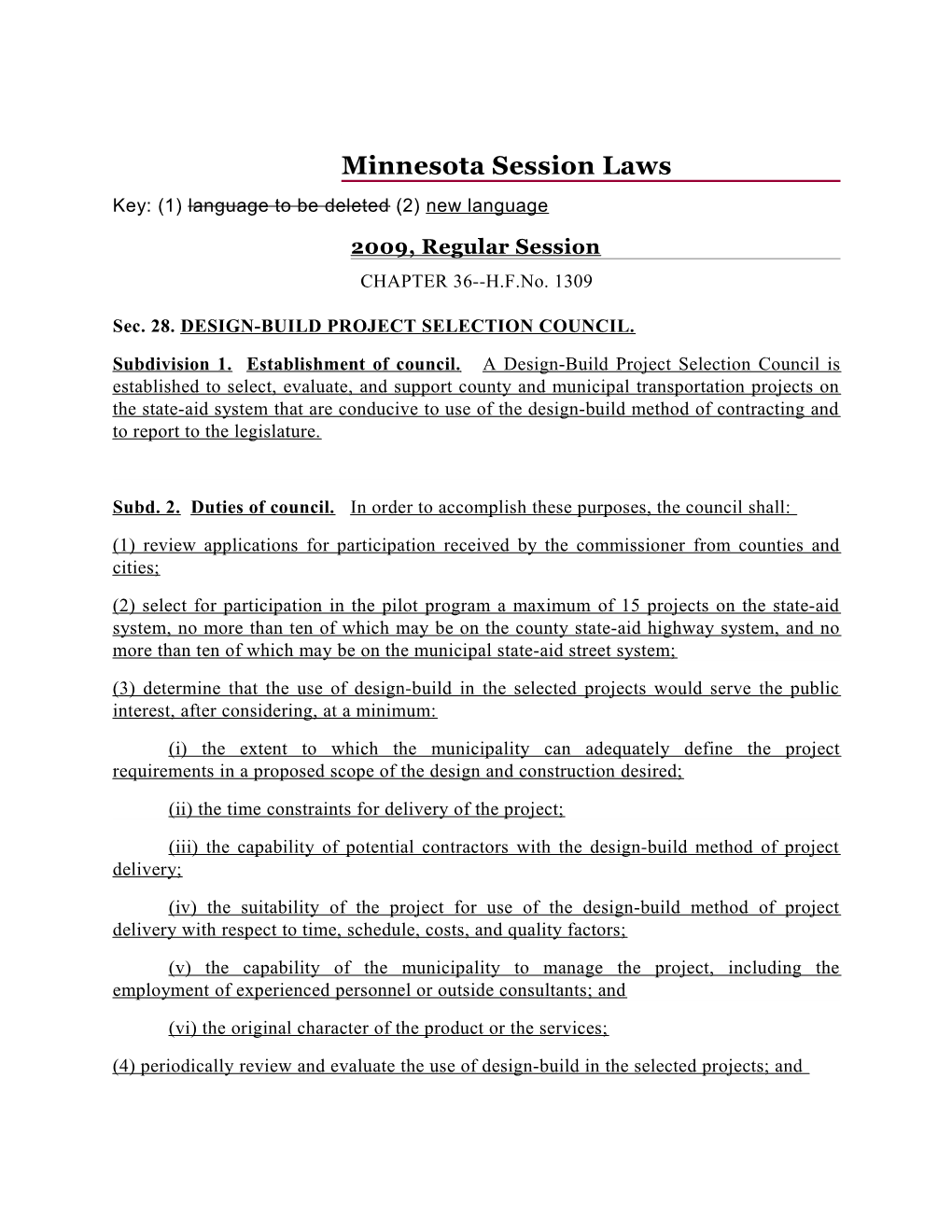 Minnesota Session Laws