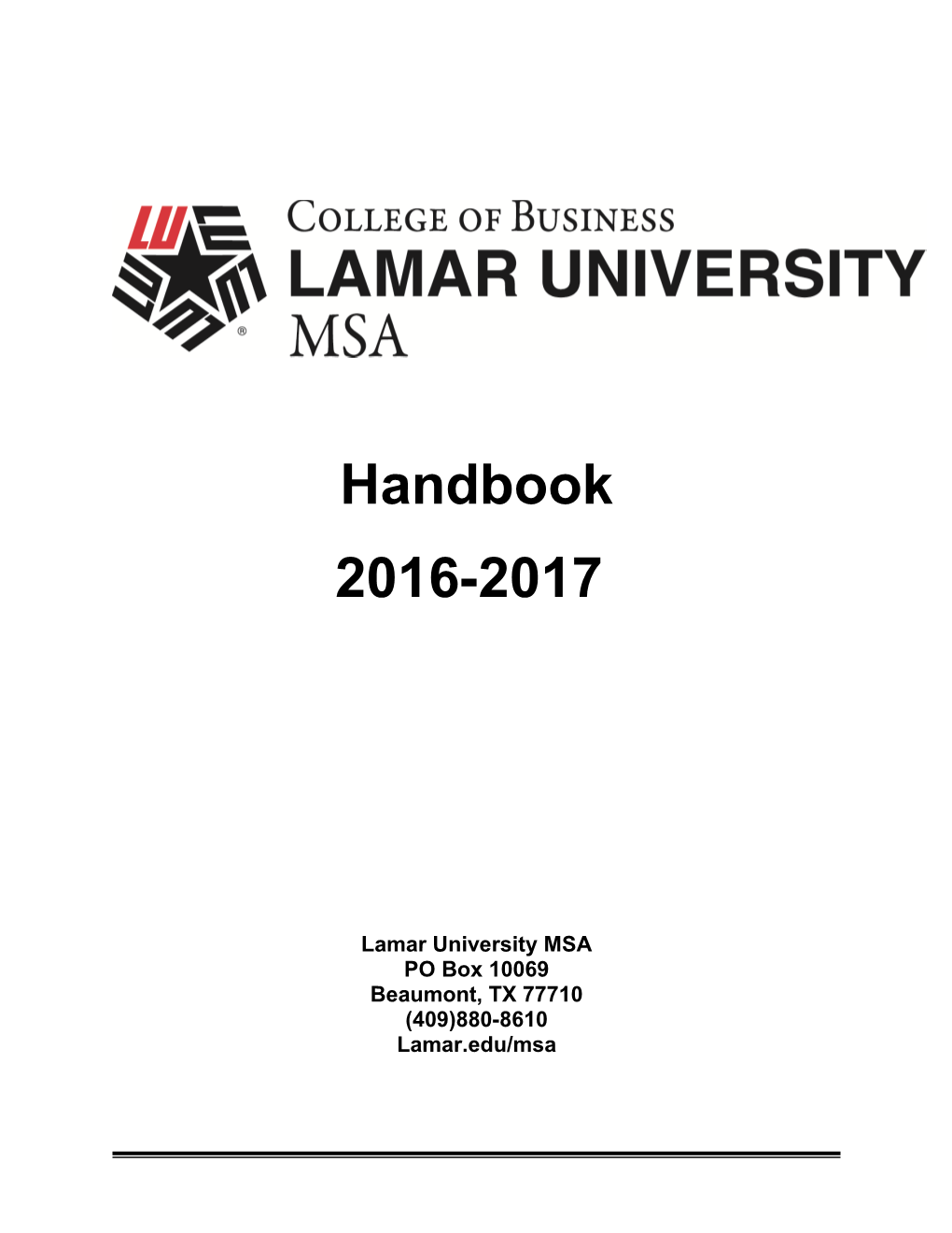 Lamar University MSA
