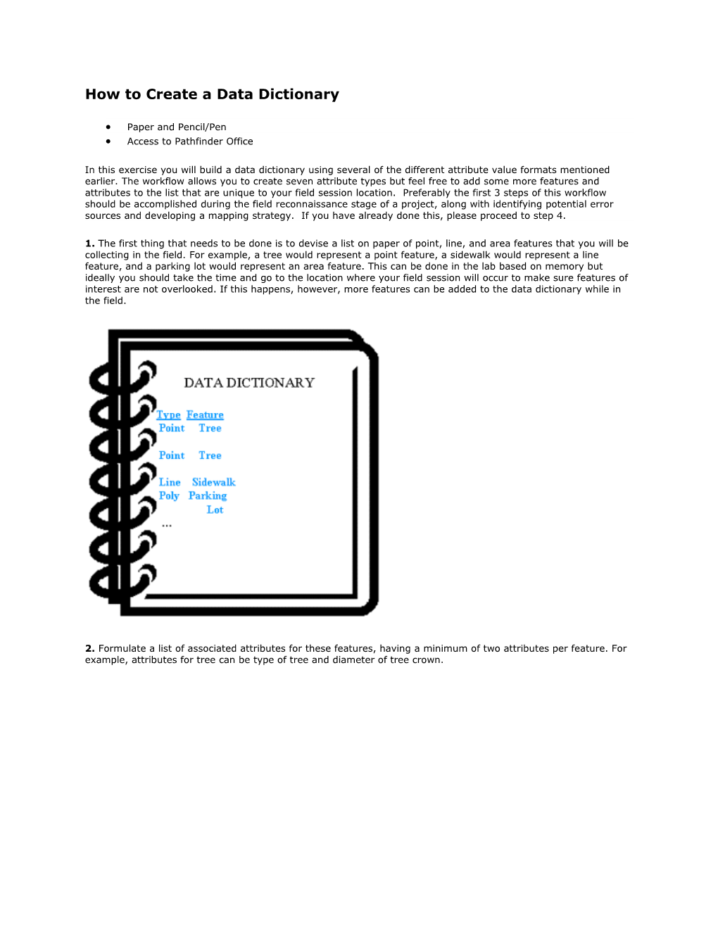 How to Create a Data Dictionary