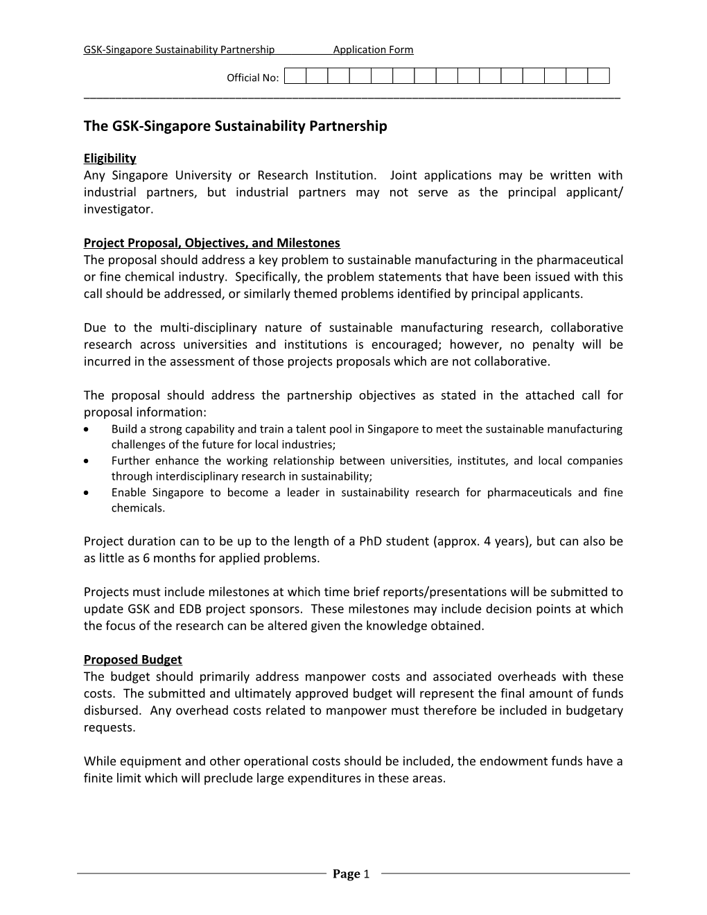 The GSK-Singapore Sustainability Partnership