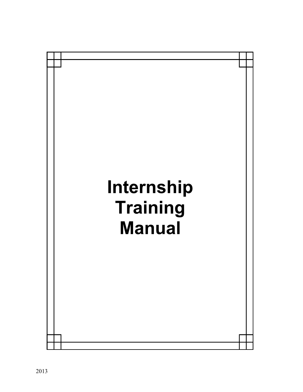 Internship Program Manual