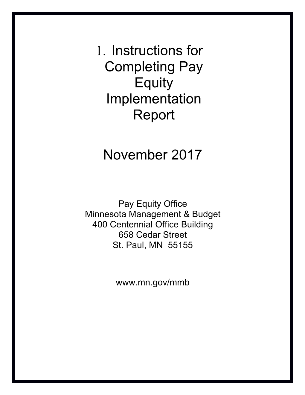 Instructions for Completing Pay Equity