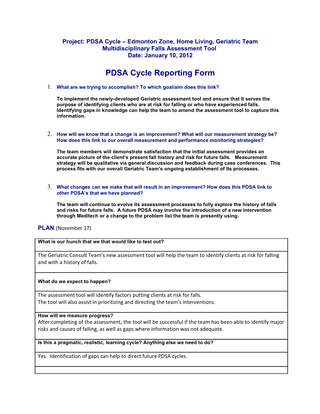 PSDA Cycle Document