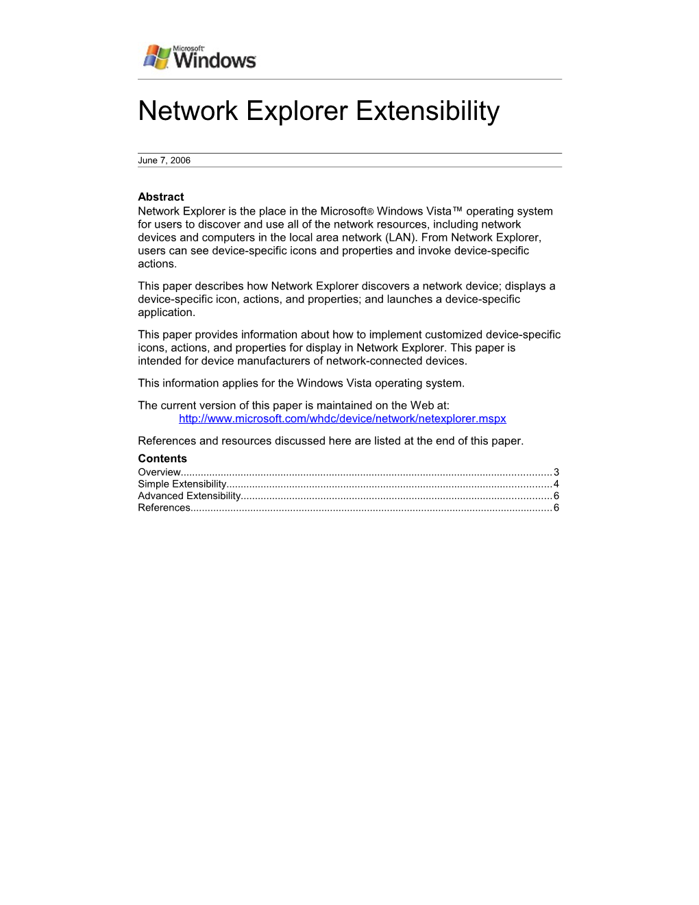 Network Explorer Extensibility