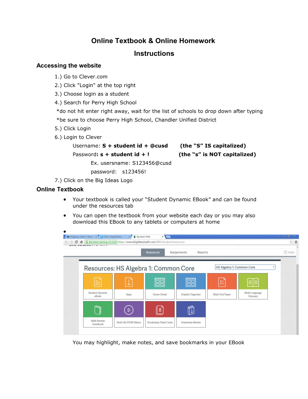 Online Textbook & Online Homework