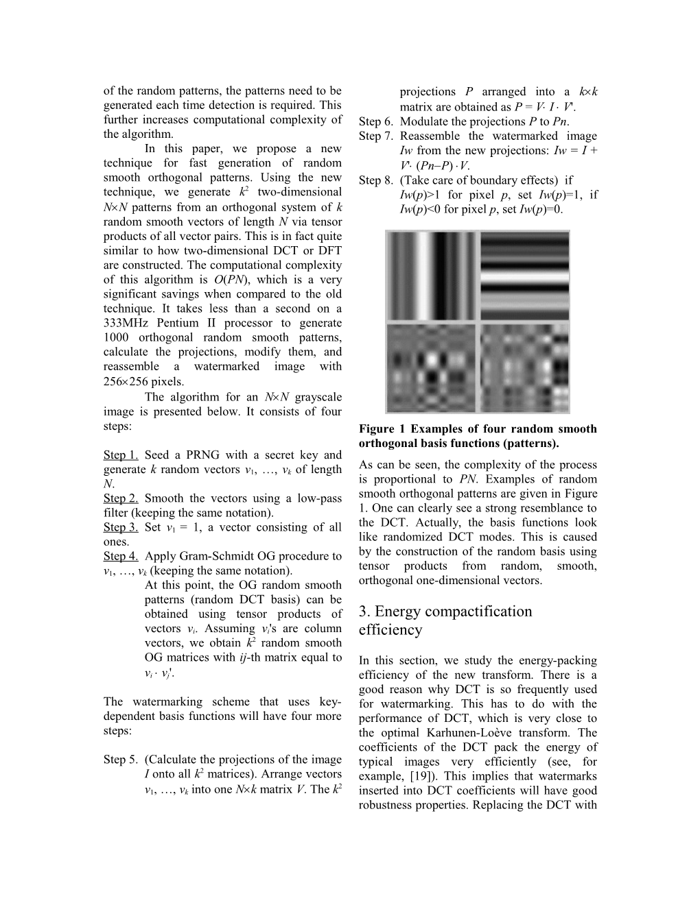 Title: Key-Dependent Random Image Transforms and Their Applications in Image Watermarking