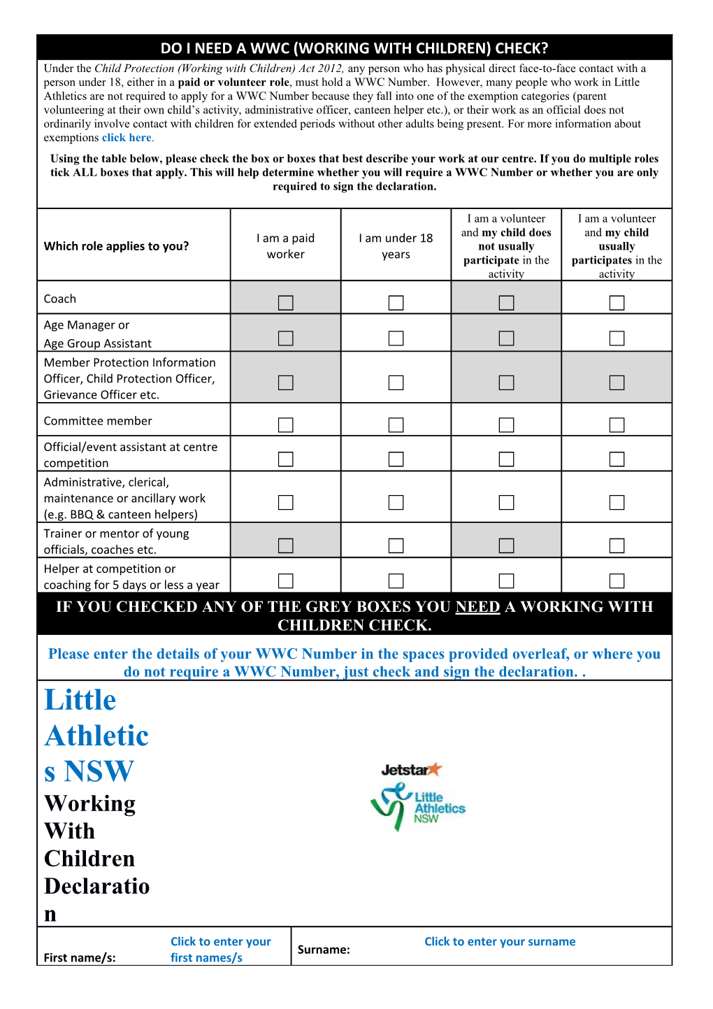 Do I Need a Wwc (Working with Children) Check?