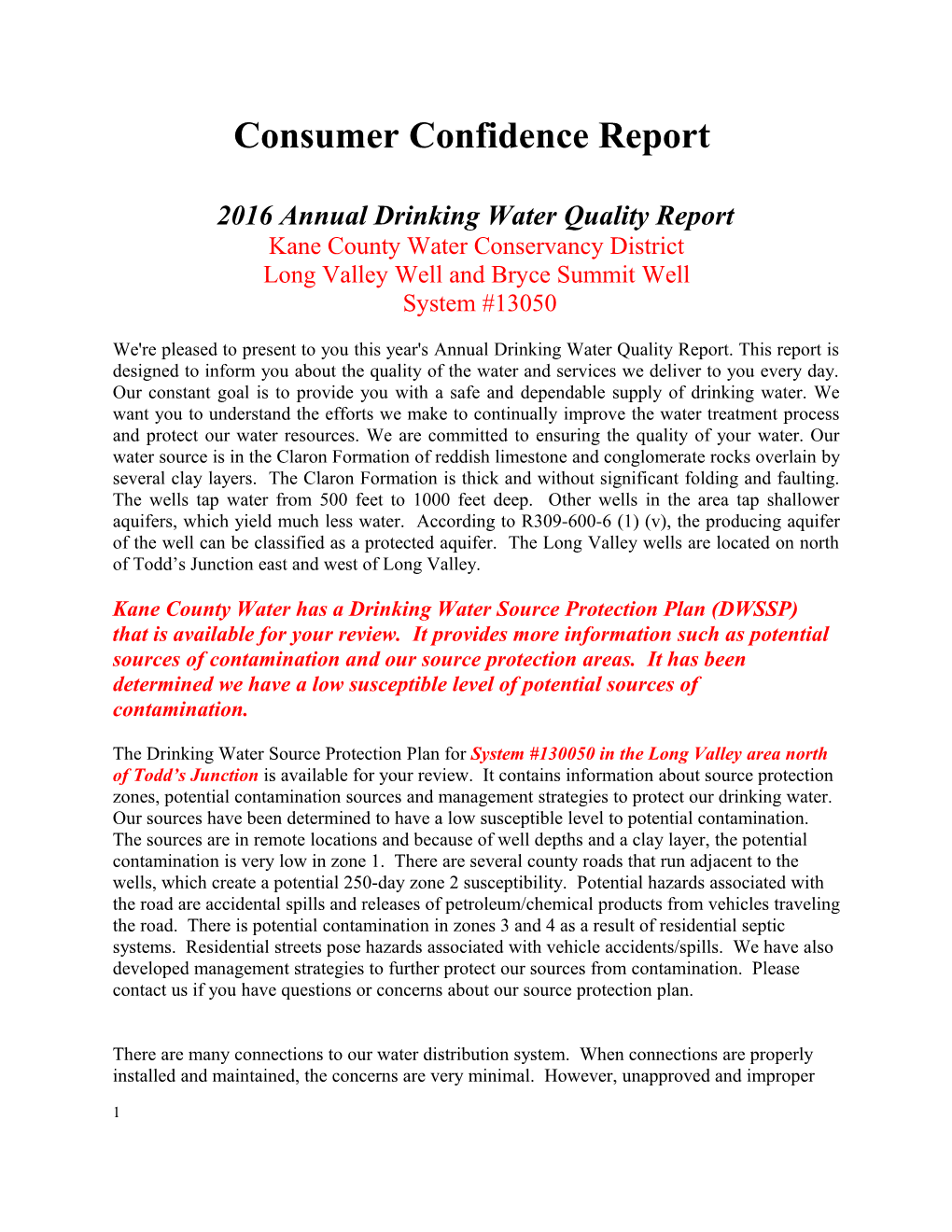 2016Annual Drinking Water Quality Report