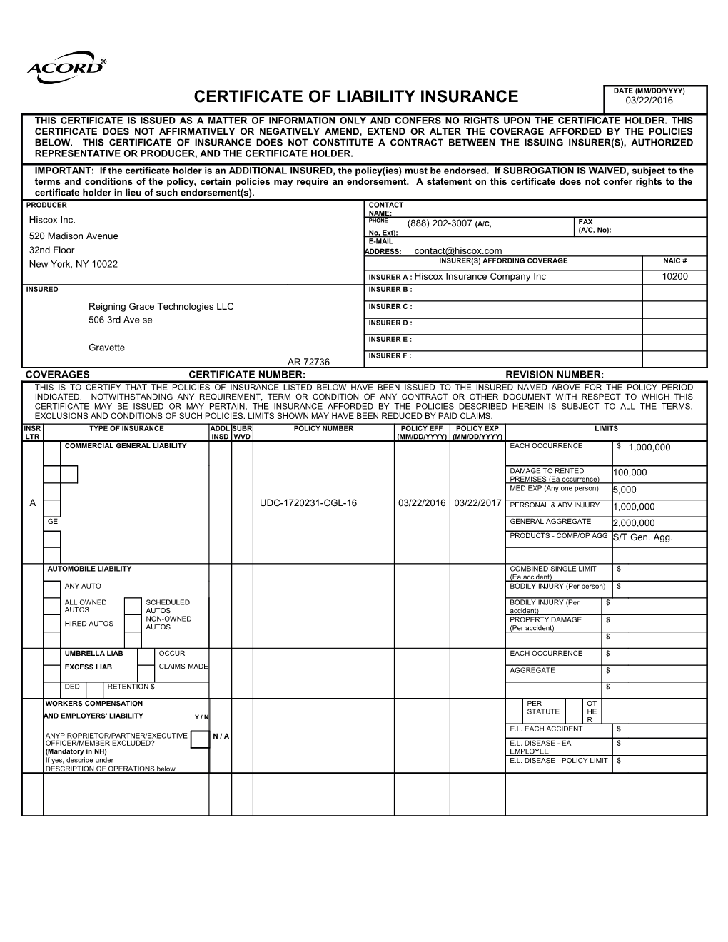 Certificate Holdercancellation