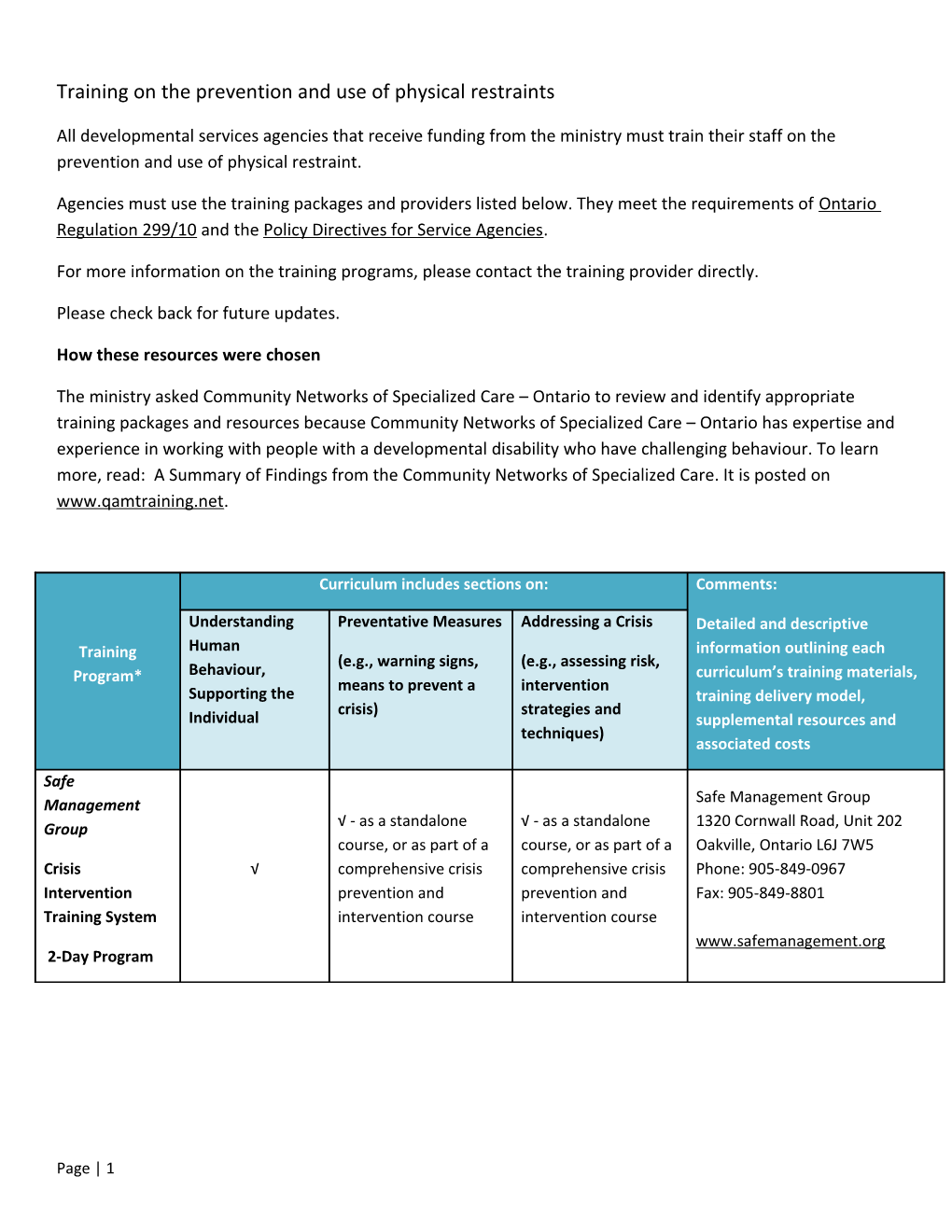 Supporting Adults with a Developmental Disability