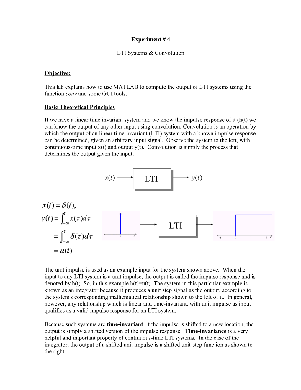 LTI Systems & Convolution